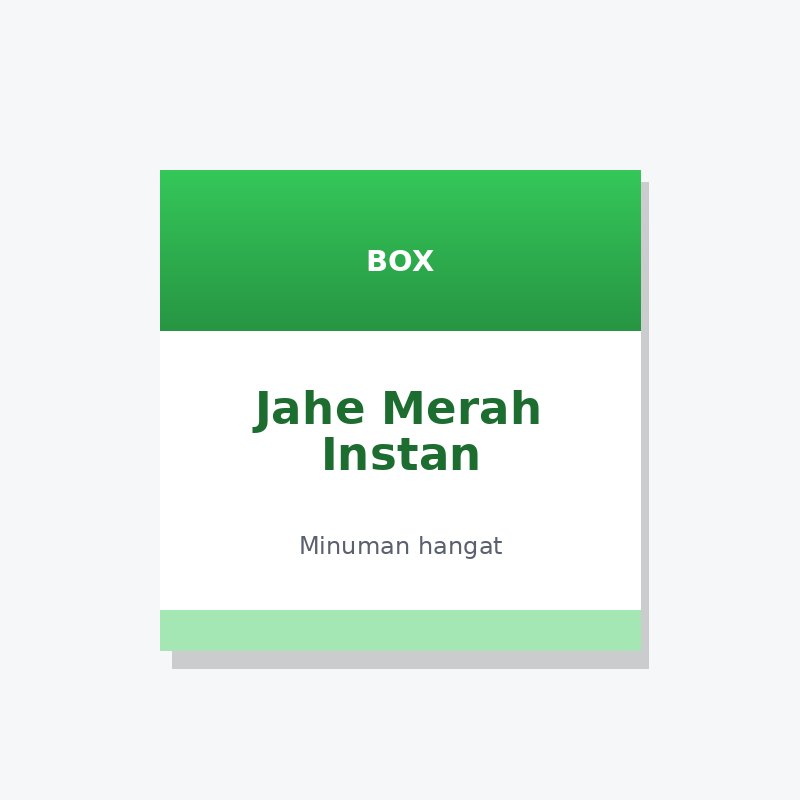 Jahe Merah Instan